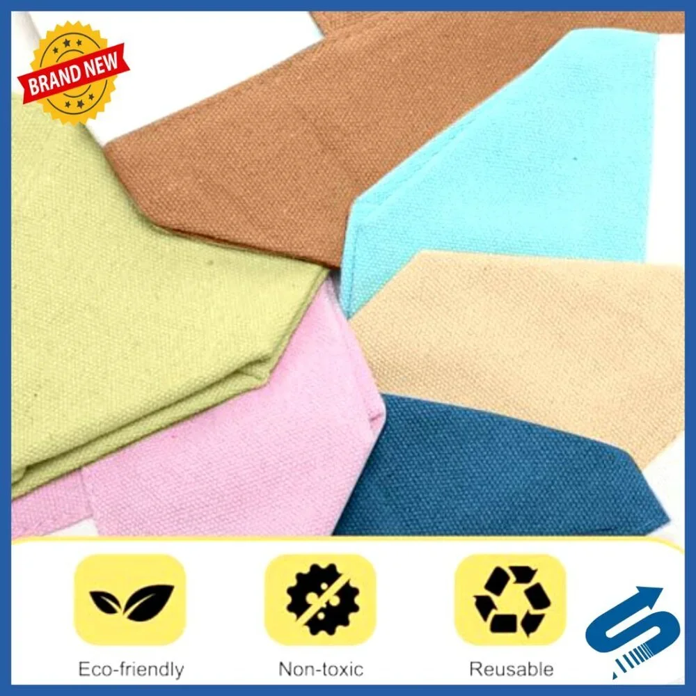 Mini Canvas Tote Bag Heavy Duty Reusable Blank DIY Shopping Tote Classic